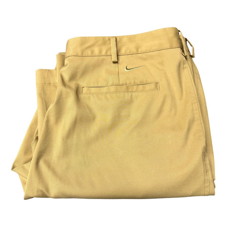 Nike Golf Pants Mens 36x32 ACTUAL Fit Dry Khaki Tan Chino Straight‎ Leg Coastal